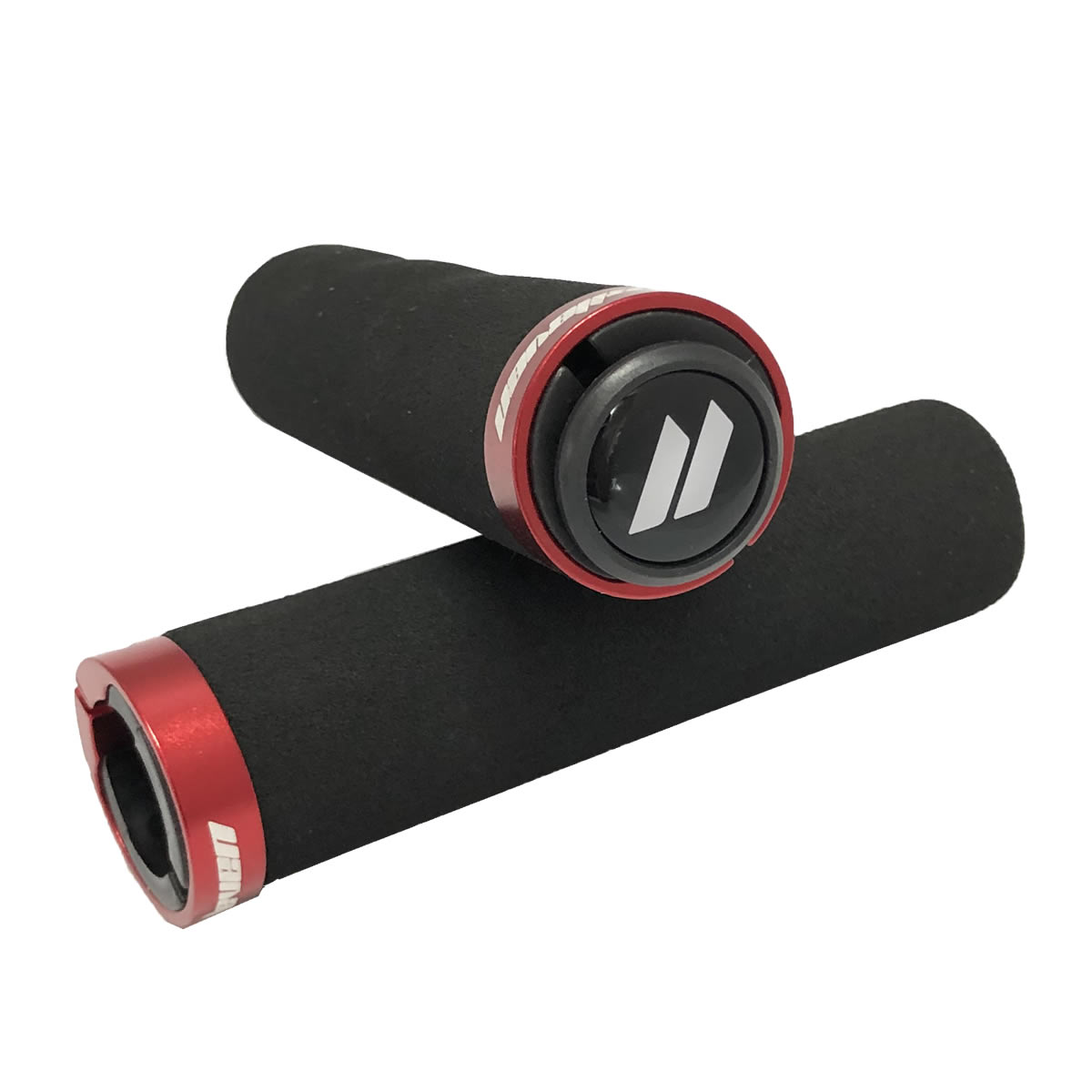 Manoplas MTB  Preto/Vermelho com Travas