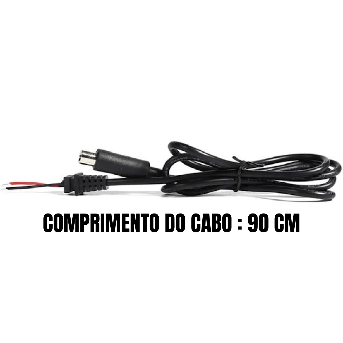Cabo Alimentação Carregador 8mm -Patinete Foston e Similares - Wings Wheels