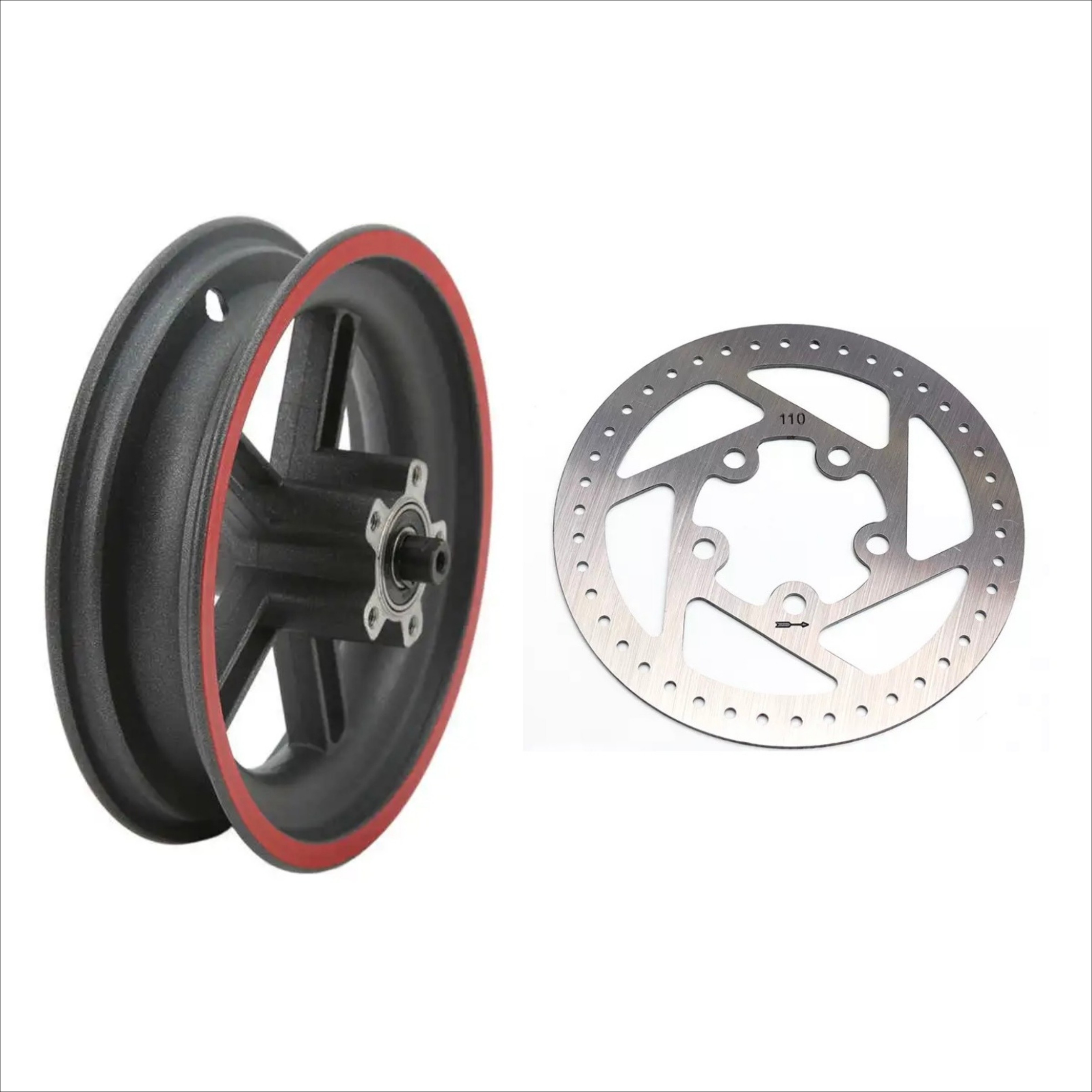 Roda Traseira Patinete Elétrico 8.5" com Disco de Freio