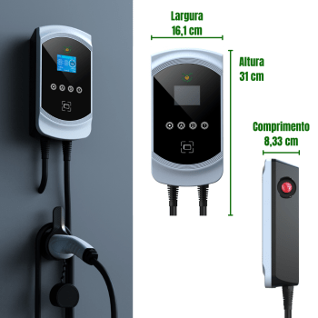 Carregador Para Carro Elétrico Wallbox 11 kW 380V 16A Tipo2