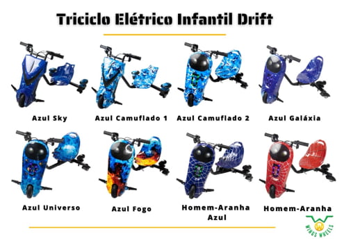 Triciclo Elétrico Infantil Drift