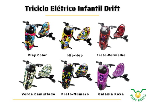 Triciclo Elétrico Infantil Drift