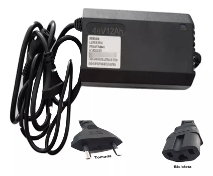 CARREGADOR BATERIA CHUMBO 48V 12Ah BICICLETA SOUSA