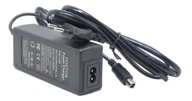 CARREGADOR PATINETE ELÉTRICO FOSTON S08/S09 ORIGINAL