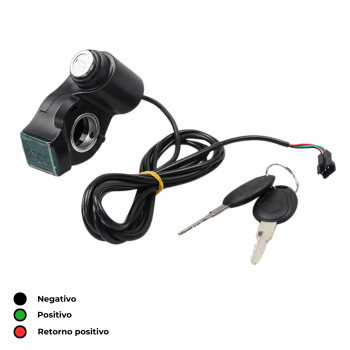 CHAVE DE IGNICAO COM VOLTIMETRO FOSTON S10