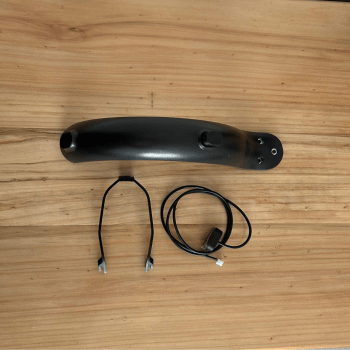 Kit Para-lama Traseiro Patinete Elétrico + Suporte +Lanterna