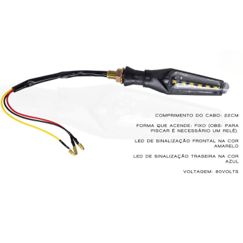 SETAS LED SCOOTER ELÉTRICA 60V - PAR